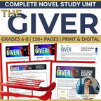 The Giver Novel Study Unit | Complete Literature Guide with Activities, Quizzes - Simply Novel