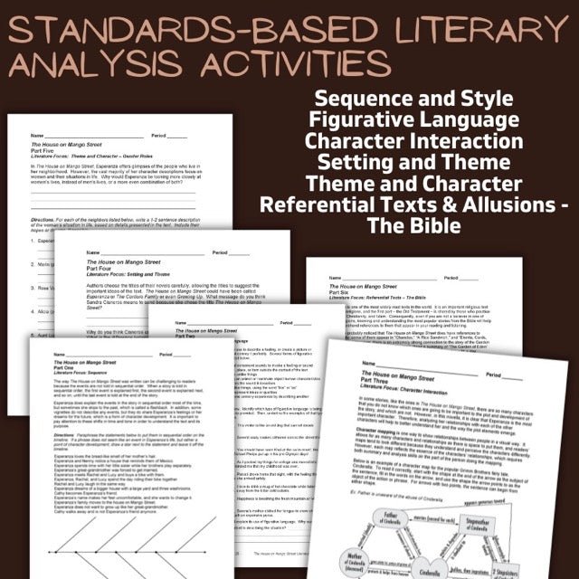 The House on Mango Street Novel Study Unit Teaching Resource BUNDLE - Simply Novel