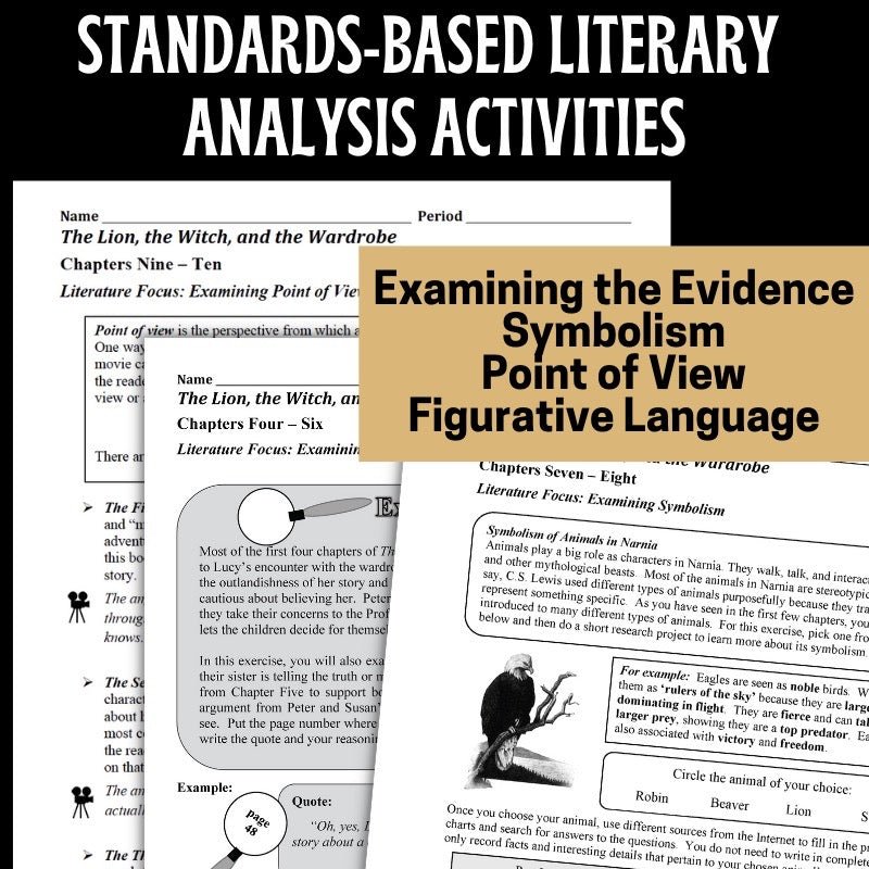 The Lion, the Witch, and the Wardrobe Novel Study Unit: 172 - Page Teaching Guide - Simply Novel