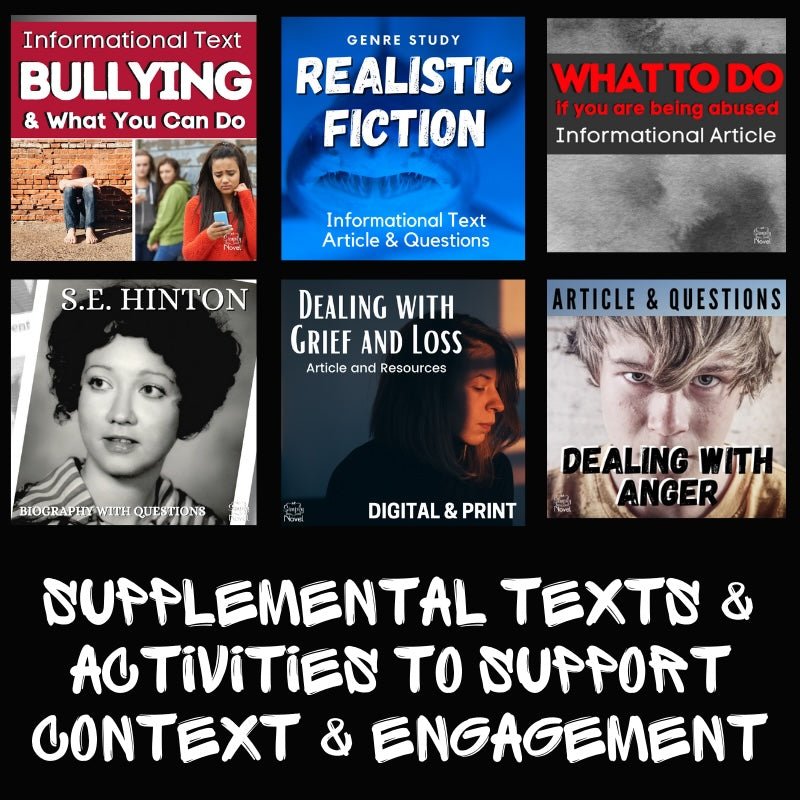 The Outsiders Novel Unit Plan BUNDLE - Over 200 Pages in Print & Digital - Simply Novel