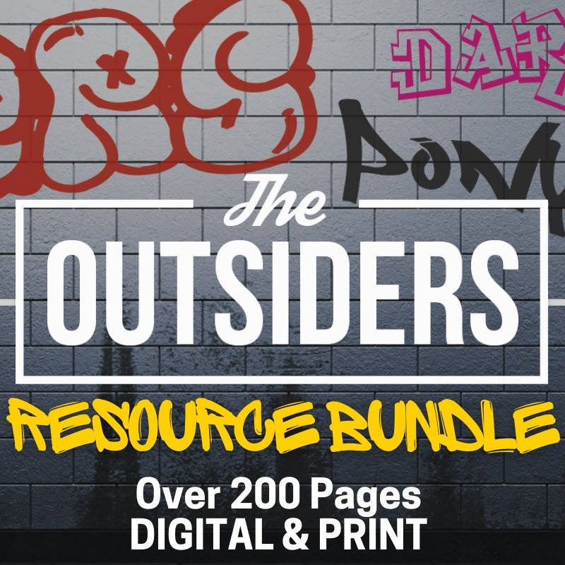 The Outsiders Novel Unit Plan BUNDLE - Over 200 Pages in Print & Digital - Simply Novel