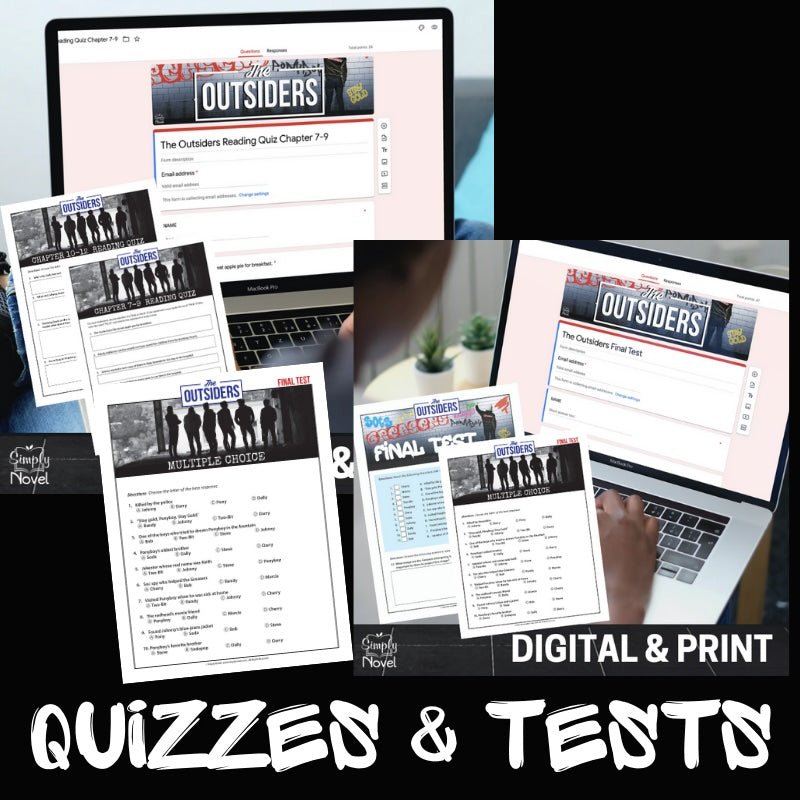 The Outsiders Novel Unit Plan BUNDLE - Over 200 Pages in Print & Digital - Simply Novel