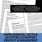 The Pearl Novel Study Unit - Teacher Resources, Activities, Questions, Tests - Simply Novel
