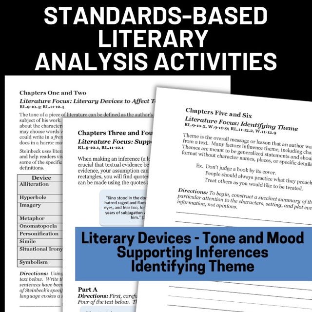 The Pearl Novel Study Unit - Teacher Resources, Activities, Questions, Tests - Simply Novel