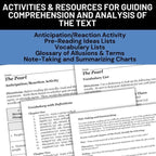 The Pearl Novel Study Unit - Teacher Resources, Activities, Questions, Tests - Simply Novel