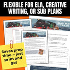 The Railway Train by Emily Dickinson, 15 - Page Unit - Questions, Activities, Test - Simply Novel