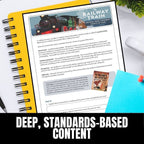 The Railway Train by Emily Dickinson, 15 - Page Unit - Questions, Activities, Test - Simply Novel