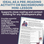 Theater in Shakespeare's Time Informational Text Article & Questions - Simply Novel