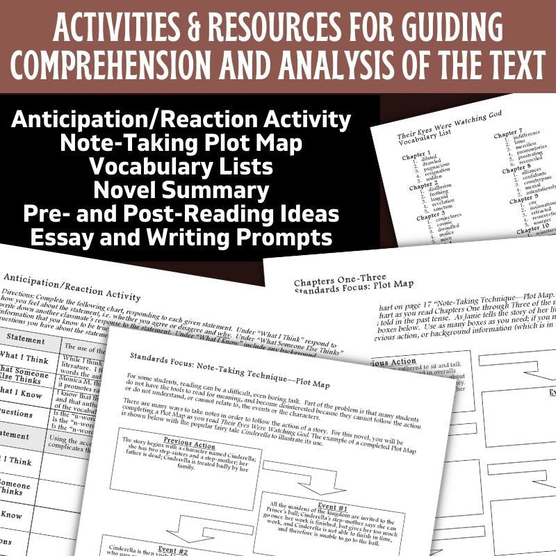 Their Eyes Were Watching God Novel Study - No - Prep Teaching Unit - 95 Pages - Simply Novel