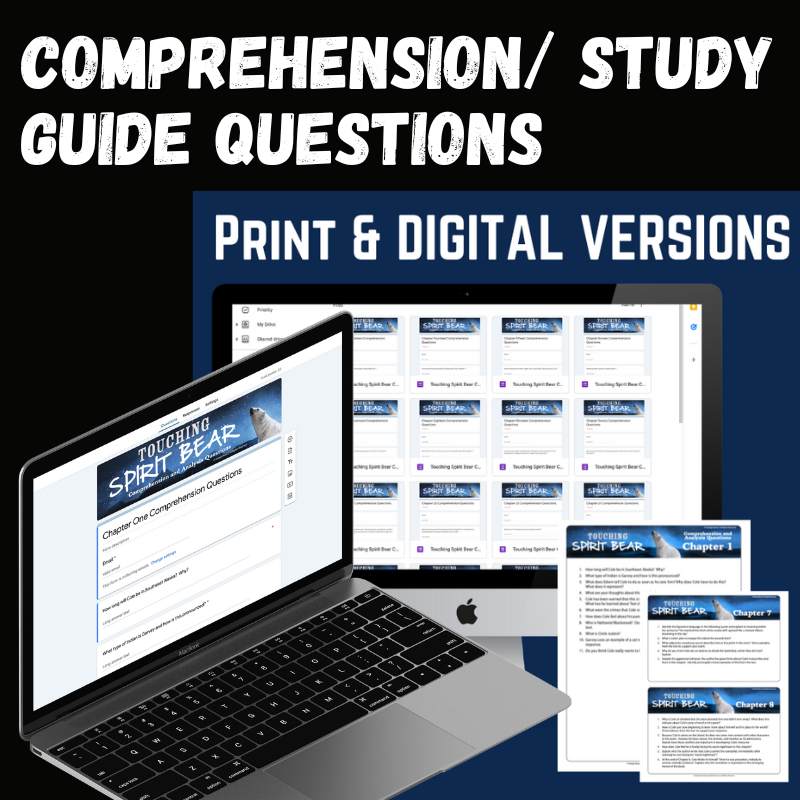 Touching Spirit Bear Novel Study Unit, 300 - Page No - Prep BUNDLE - Print & Digital - Simply Novel