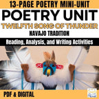 Twelfth Song of Thunder Poetry Unit | Figurative Language, Imagery & Culture - Simply Novel