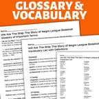 We Are The Ship by Kadir Nelson Book Study - Vocabulary, Questions, Quiz - Simply Novel