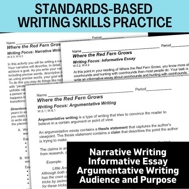 Where the Red Fern Grows Novel Study - 130+ No - Prep Pages, plus Task Cards - Simply Novel