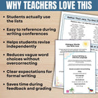 Word Choice Toolkit: 100 Words to Avoid + Over 400 Synonyms for Better Writing - Simply Novel