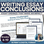Writing Compelling Essay Conclusions | Essay Endings Lessons & Practice - Simply Novel
