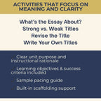 Writing Effective Essay Titles | Essay Writing & Structure Skills Activities - Simply Novel