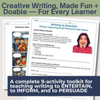 Writing with Purpose: Writing Activities to Entertain, Inform, and Persuade - Simply Novel