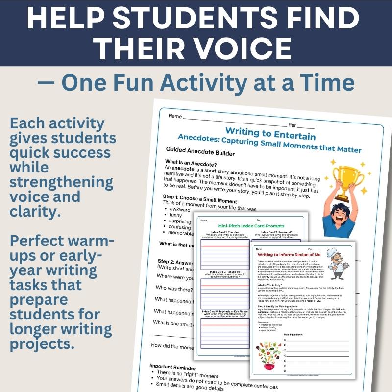 Entertain Inform Writing Activities to Entertain, Inform, and Persuade – Simply Novel