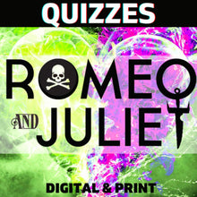 Load image into Gallery viewer, Romeo and Juliet Unit Plan Assessment - Act-by-Act Reading Quizzes