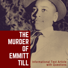 Load image into Gallery viewer, The True Story of Emmett Till Informational Text Article with Questions
