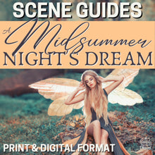 Load image into Gallery viewer, A Midsummer Night&#39;s Dream Play Study Note-Taking Scene Guides