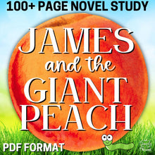 Load image into Gallery viewer, James and the Giant Peach Novel Study - Over 100 Pages plus Question Task Cards