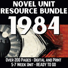 Load image into Gallery viewer, 1984 Literature Guide Novel Study Resource No-Prep BUNDLE - Print &amp; Digital