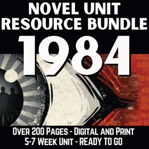 1984 Literature Guide Novel Study Resource No-Prep BUNDLE - Print & Digital
