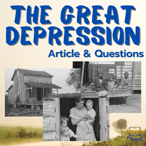 The Great Depression Informational Text Article & Questions