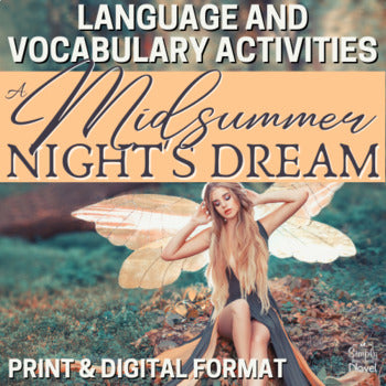 A Midsummer Night's Dream Language and Vocabulary Skills Practice Activities
