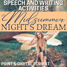Load image into Gallery viewer, A Midsummer Night&#39;s Dream Play Study - Speech and Writing Activities