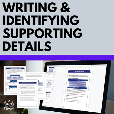 Identifying Supporting Details, Writing Supporting Details Practice Worksheets