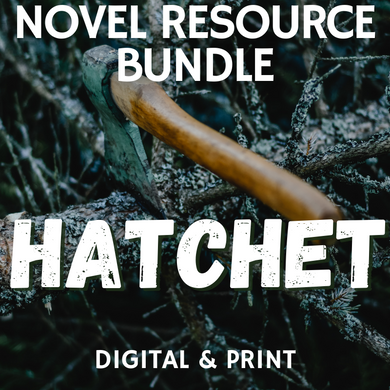 Hatchet Novel Study Teaching Resources BUNDLE | Over 250 Pages - Print & Digital