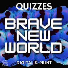 Load image into Gallery viewer, Brave New World Novel Study Assessments - Quizzes for Entire Novel