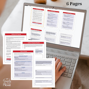 Author's Purpose - Inform, Entertain, Persuade & Types of Essays Worksheets