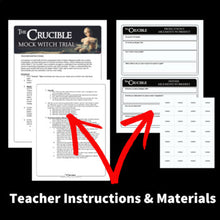 Load image into Gallery viewer, The Crucible Mock Witch Hunt &amp; Trial Class Activity