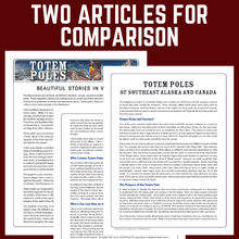 Load image into Gallery viewer, Totem Poles Informational Text Comparison Activity