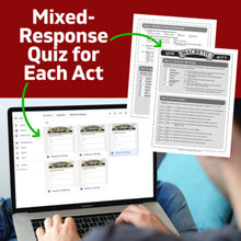 Load image into Gallery viewer, Macbeth Unit Plan Assessment - Act-by-Act Reading Quizzes - Print &amp; Digital