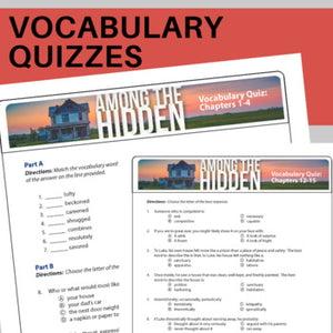 Among the Hidden Vocabulary and Expressions Lists, Crossword Review & Quizzes