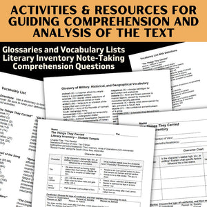 The Things They Carried Novel Study Unit BUNDLE - 150 Pages in PDF Format