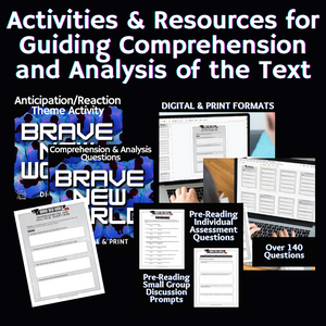 Brave New World Unit Teaching Resource BUNDLE - 200 Pages - Print & Digital