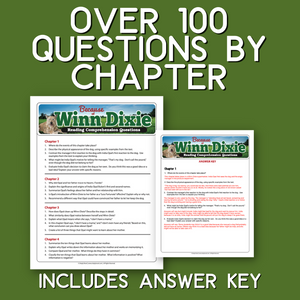 Because of Winn-Dixie Novel Study Reading Comprehension Chapter Questions