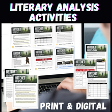 Load image into Gallery viewer, Hatchet Novel Study Teaching Resources BUNDLE | Over 250 Pages - Print &amp; Digital