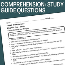 Load image into Gallery viewer, Great Expectations Novel Study, 200-Page No-Prep Unit Resource BUNDLE