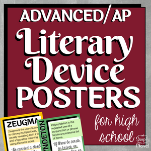 Advanced / AP Literary Device | Rhetorical Device Posters for High School