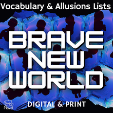 Load image into Gallery viewer, Brave New World Novel Study Unit - Vocabulary Lists, Allusions, Unique Terms