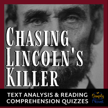 Load image into Gallery viewer, Chasing Lincoln&#39;s Killer by James Swanson Book Study Reading Quiz &amp; Final Test