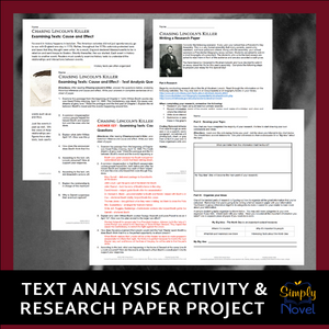 Chasing Lincoln's Killer by James Swanson Book Study Research Project Essay