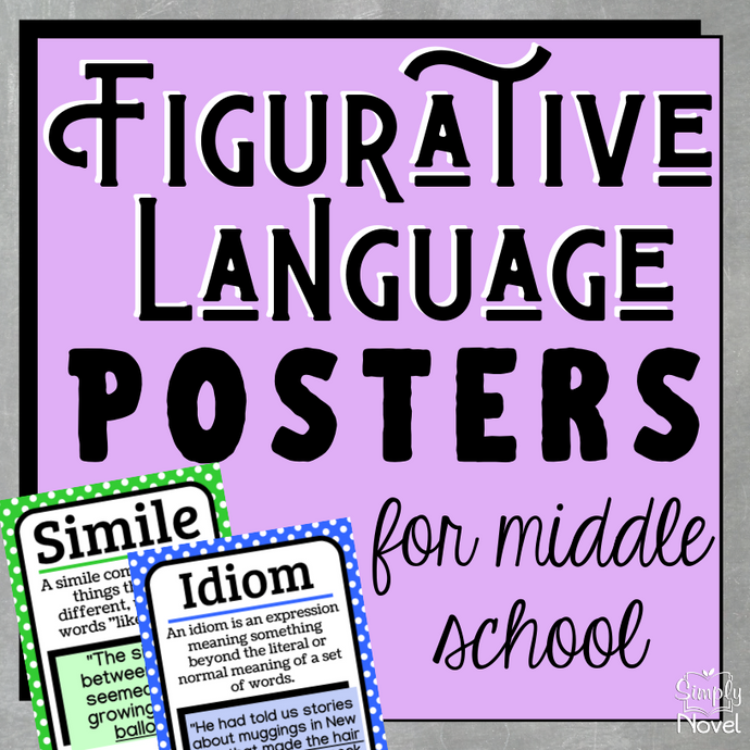 Figurative Language | Figures of Speech Posters for Middle School, Grades 5-8
