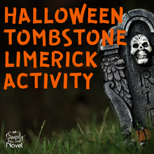 Load image into Gallery viewer, Halloween Tombstone Limerick Poetry Activity